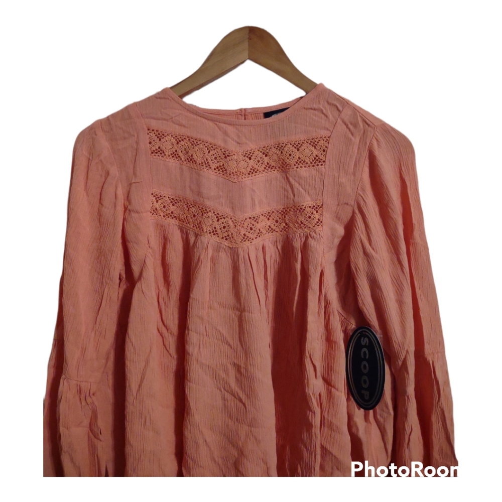 Scoop Women's Long Sleeve Swing Relaxed Fit Top - Picture 7 of 8